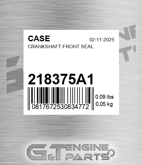 218375A1 Crankshaft Front Seal