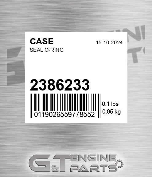 238-6233 Seal O-ring