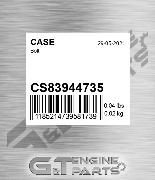 CS83944735 Bolt