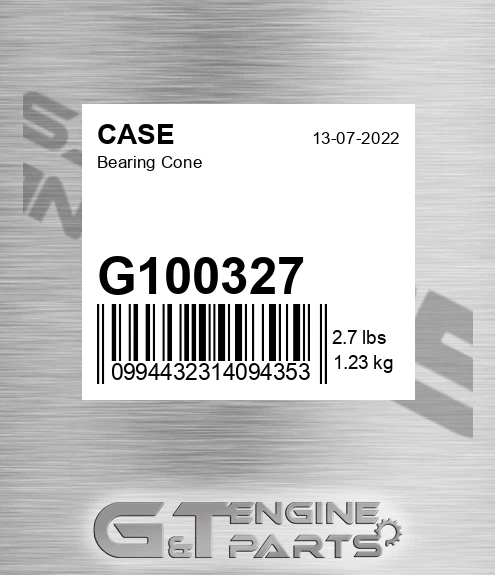 G100327 CASE Bearing Cone