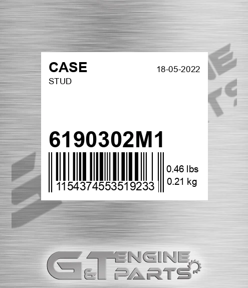 6190302M1 CASE Stud