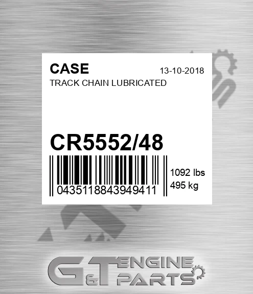 CR5552/48 Track Chain Lubricated for CASE