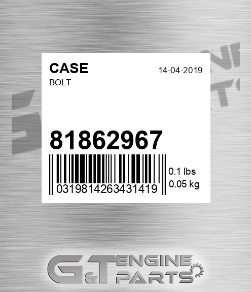 81862967 CASE Bolt