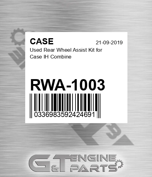RWA-1003 Used Rear Wheel Assist Kit For Ih Combine