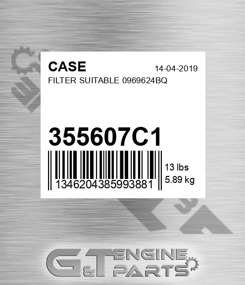 355607C1 Filter Suitable 0969624bq