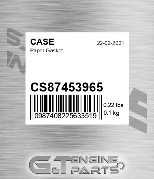 CS87453965 Paper Gasket