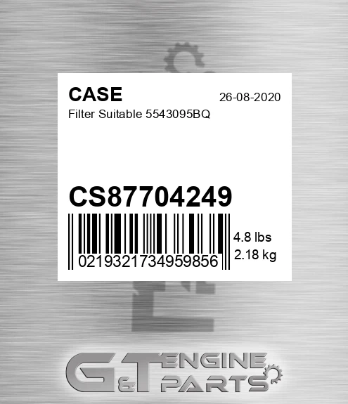 CS87704249 Filter Suitable 5543095bq