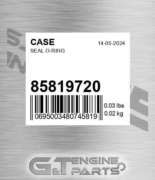 85819720 Seal O-ring
