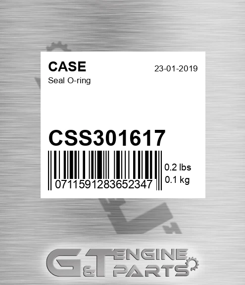 CSS301617 Seal O-ring