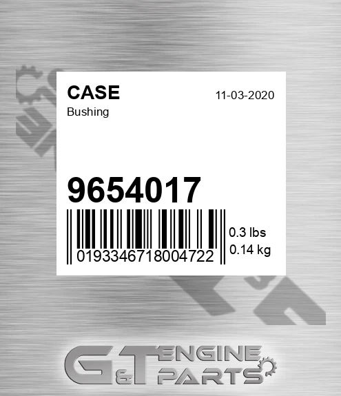 9654017 CASE Bushing