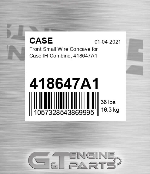 418647A1 CASE Front Small Wire Concave For Case Ih Combine,