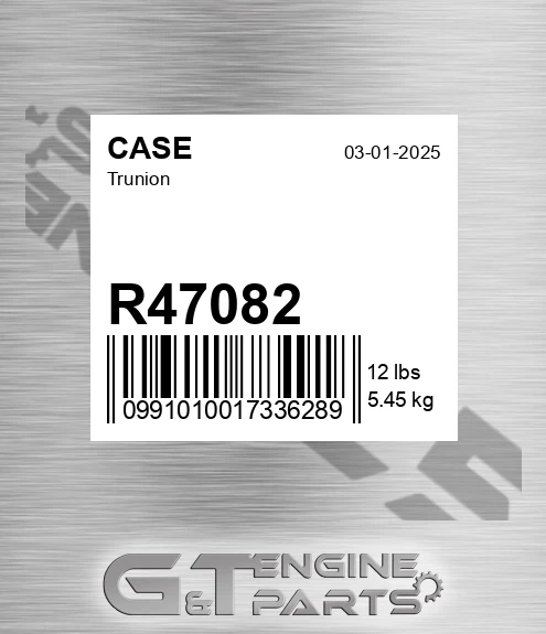 R47082 CASE Trunion