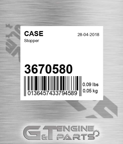 3670580 CASE Stopper