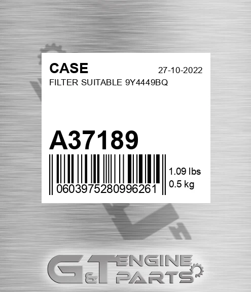 A37189 CASE Filter Suitable 9y4449bq