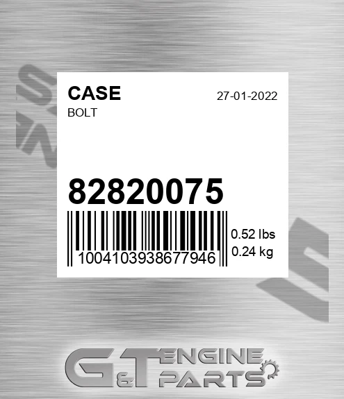 82820075 CASE Bolt