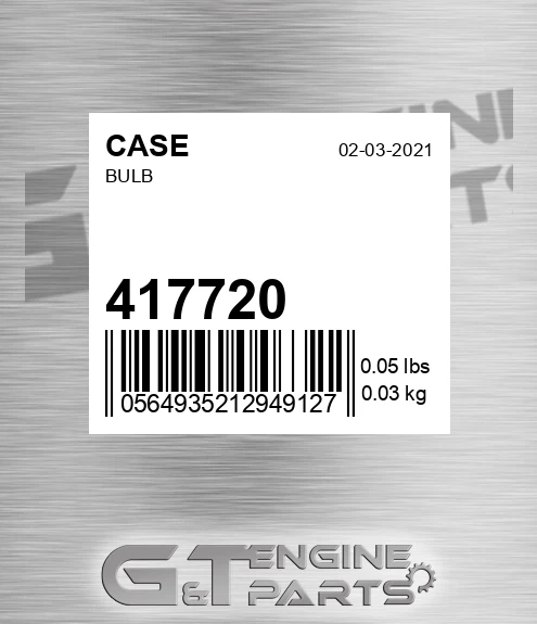 417720 CASE Bulb
