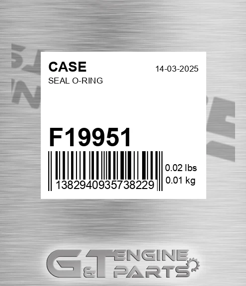 F19951 Seal O-ring