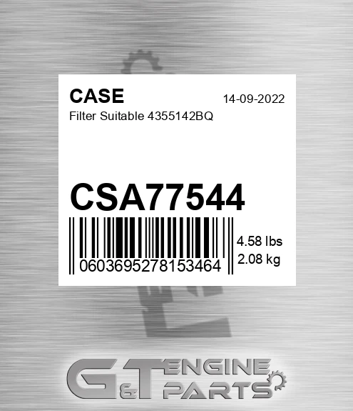 CSA77544 Filter Suitable 4355142bq