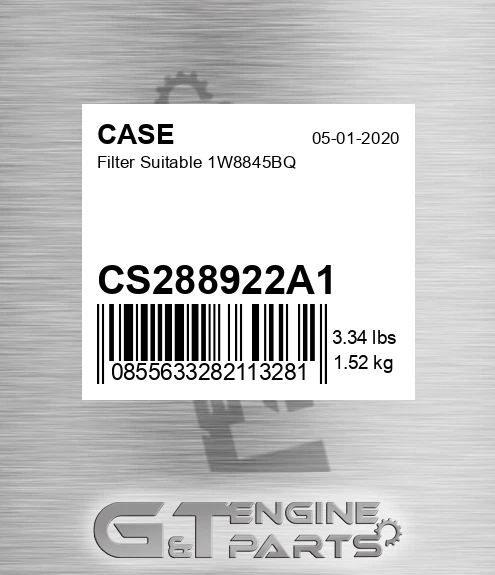 CS288922A1 Filter Suitable 1w8845bq