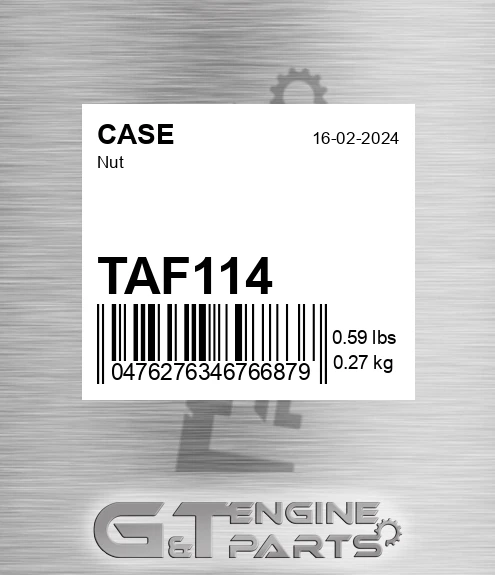 TAF114 Nut