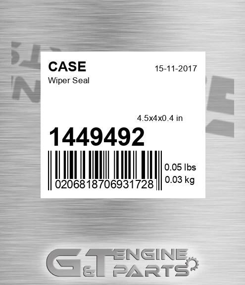 1449492 CASE Wiper Seal