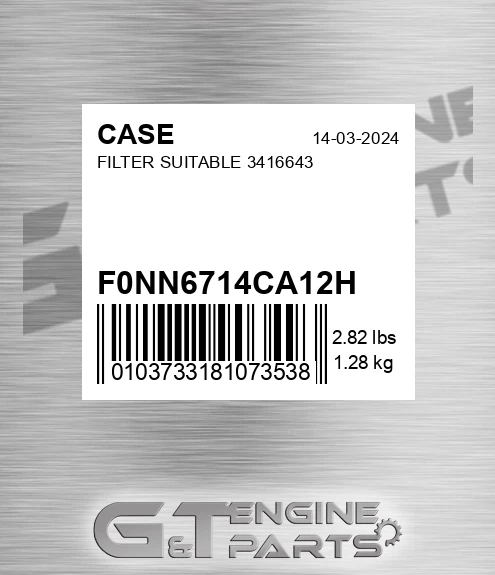 F0NN6714CA12H Filter Suitable 3416643