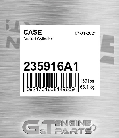235916A1 Bucket Cylinder for CASE
