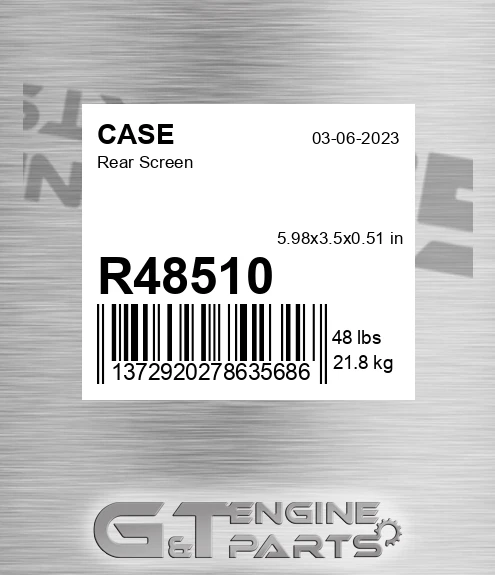 R48510 CASE Rear Screen