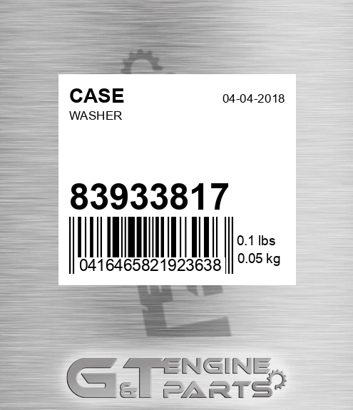 83933817 Washer