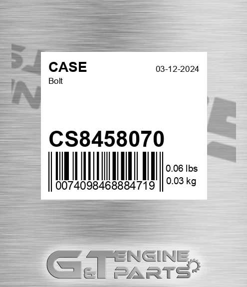 CS8458070 Bolt
