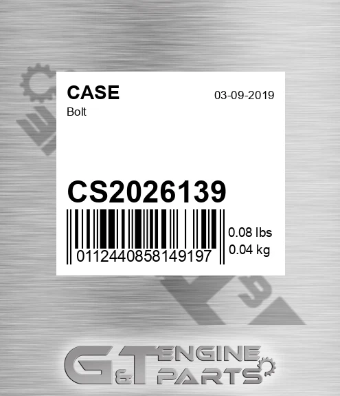 CS2026139 Bolt