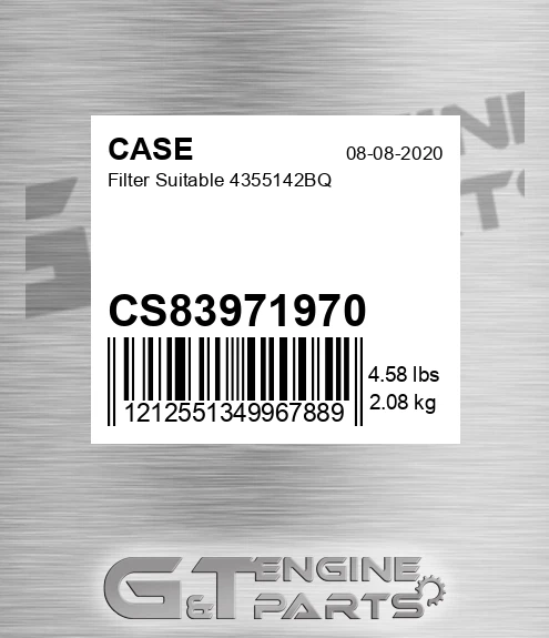 CS83971970 Filter Suitable 4355142bq