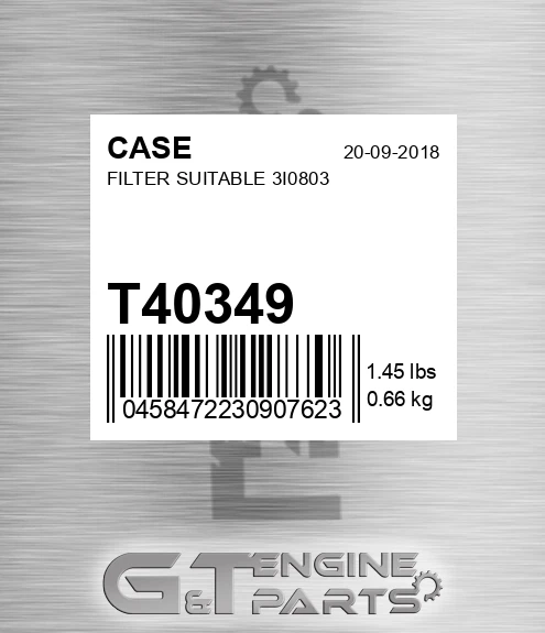 T40349 Filter Suitable 3i0803