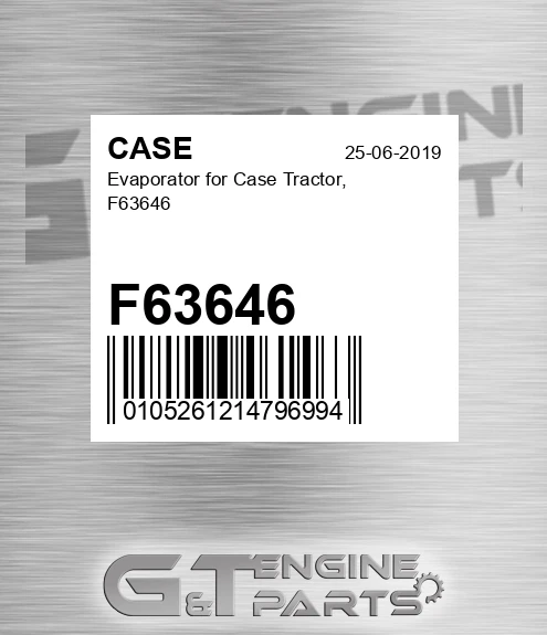F63646 Evaporator For Tractor,