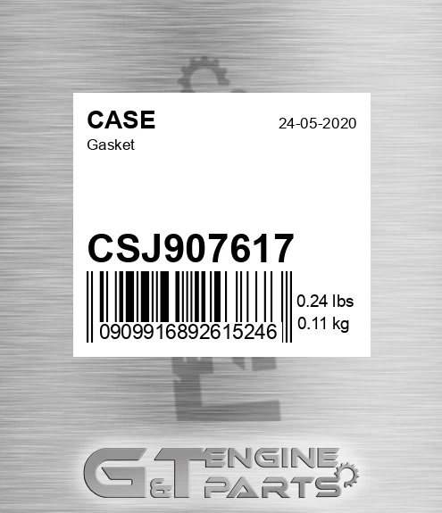 CSJ907617 CASE Gasket