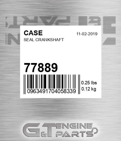 77889 CASE Seal Crankshaft