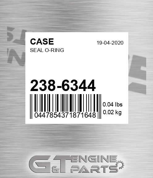 238-6344 CASE Seal O-ring