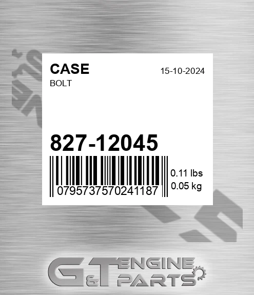 827-12045 Bolt