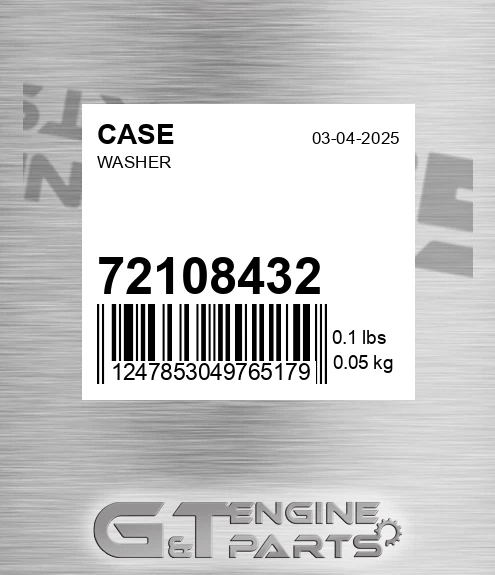 72108432 Washer