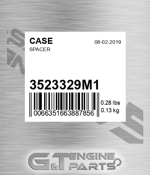 3523329M1 CASE Spacer