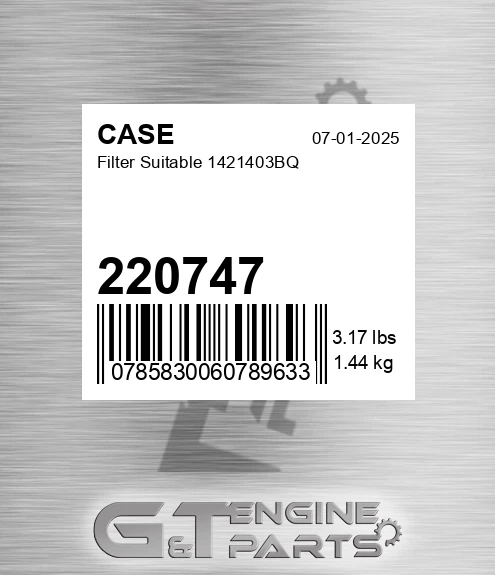 220747 Filter Suitable 1421403bq