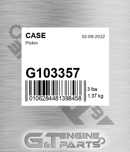 G103357 CASE Piston