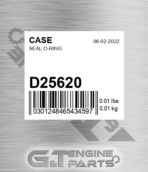 D25620 CASE Seal O-ring