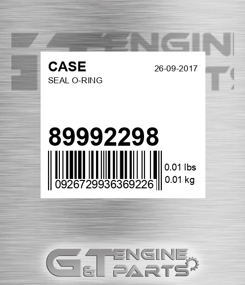 89992298 Seal O-ring