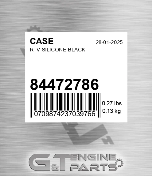 84472786 CASE Rtv Silicone Black
