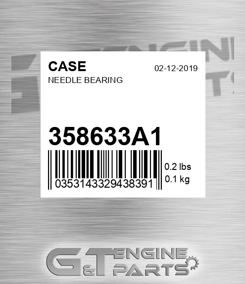 358633A1 CASE Needle Bearing