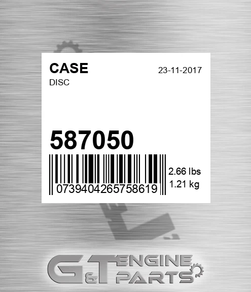 587050 CASE Disc