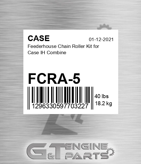 FCRA-5 Feederhouse Chain Roller Kit For Ih Combine