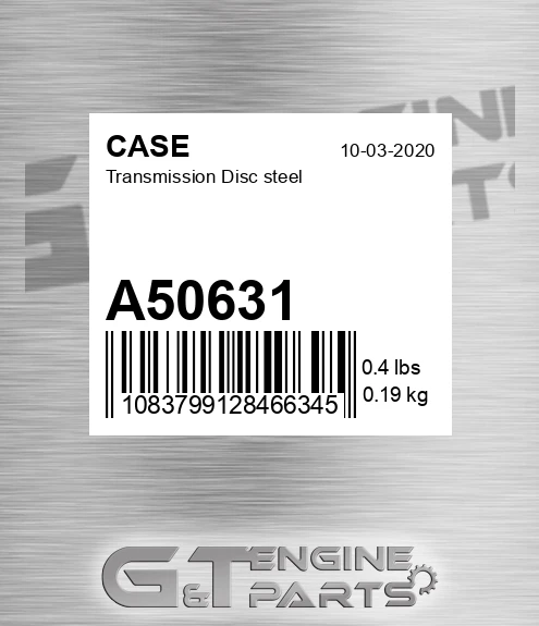 A50631 Transmission Disc Steel