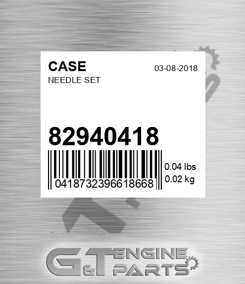 82940418 Needle Set